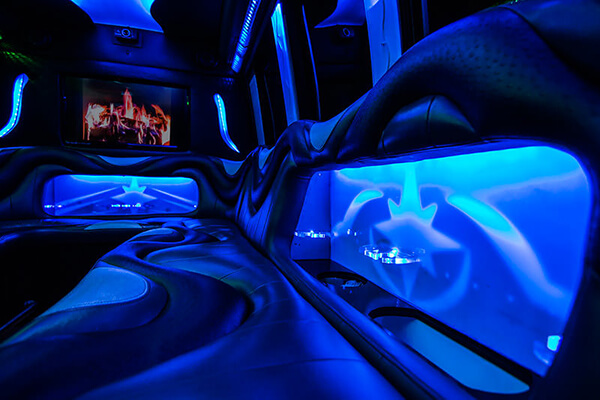 limo bus interior