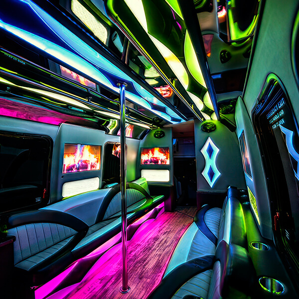 party bus interior